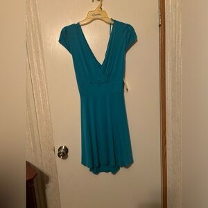 BeBop Teal Backless Dress